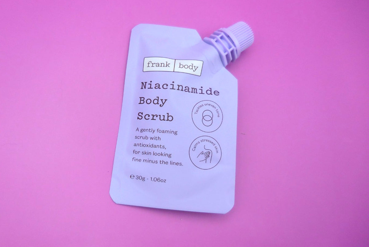 Frank Body Niacinamide Scrub ℮ 30g / 1.06 oz NEW SEALED DELUXE SAMPLE