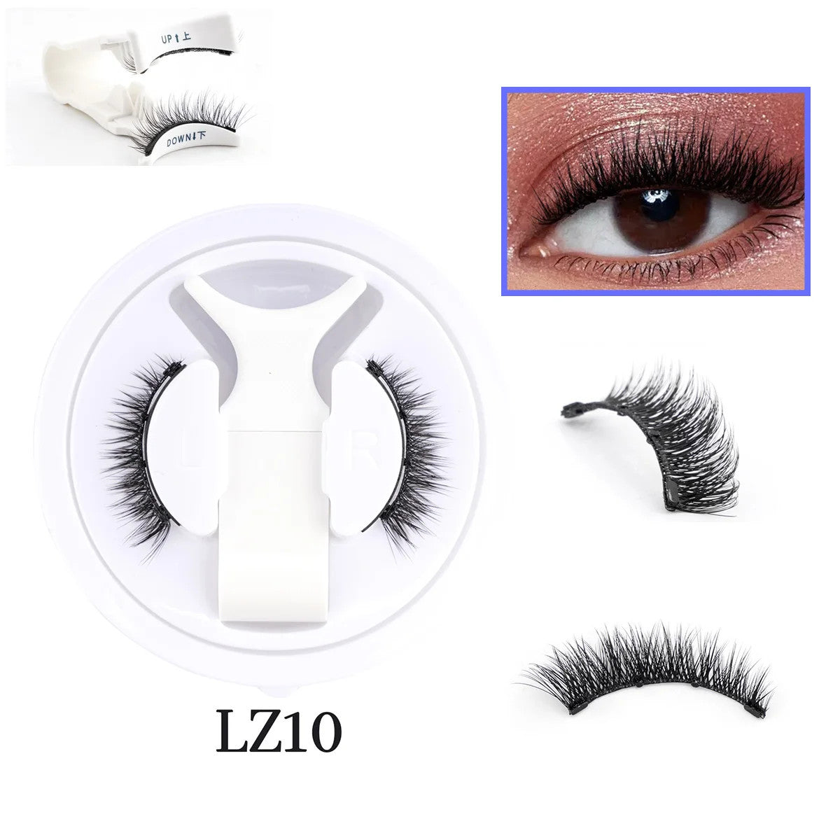 Magnetic 3D Mink Eyelash Kit - Reusable False Lash Set for Natural Look
