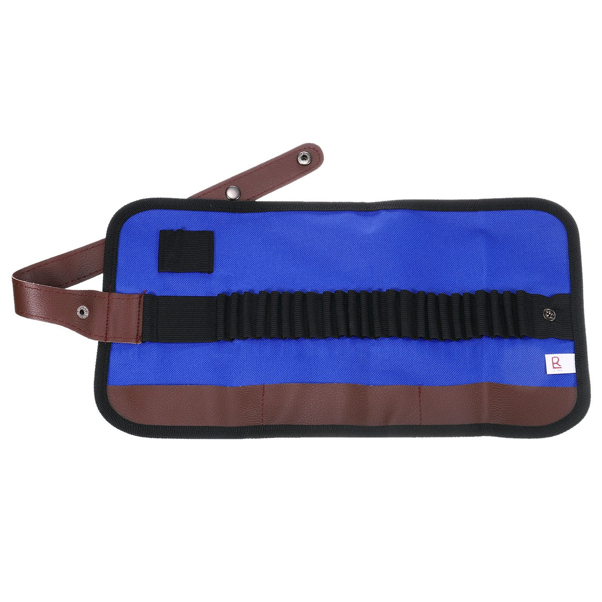 24 Slots Roll Up Pencil Case - Oxford Cloth Storage Pouch for Art & Office Supplies - Blue