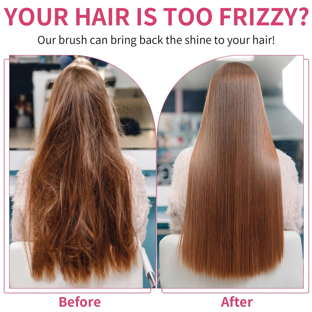 Round Hair Brush 43mm 1.7 Inch Ceramic Ionic Styling Tool