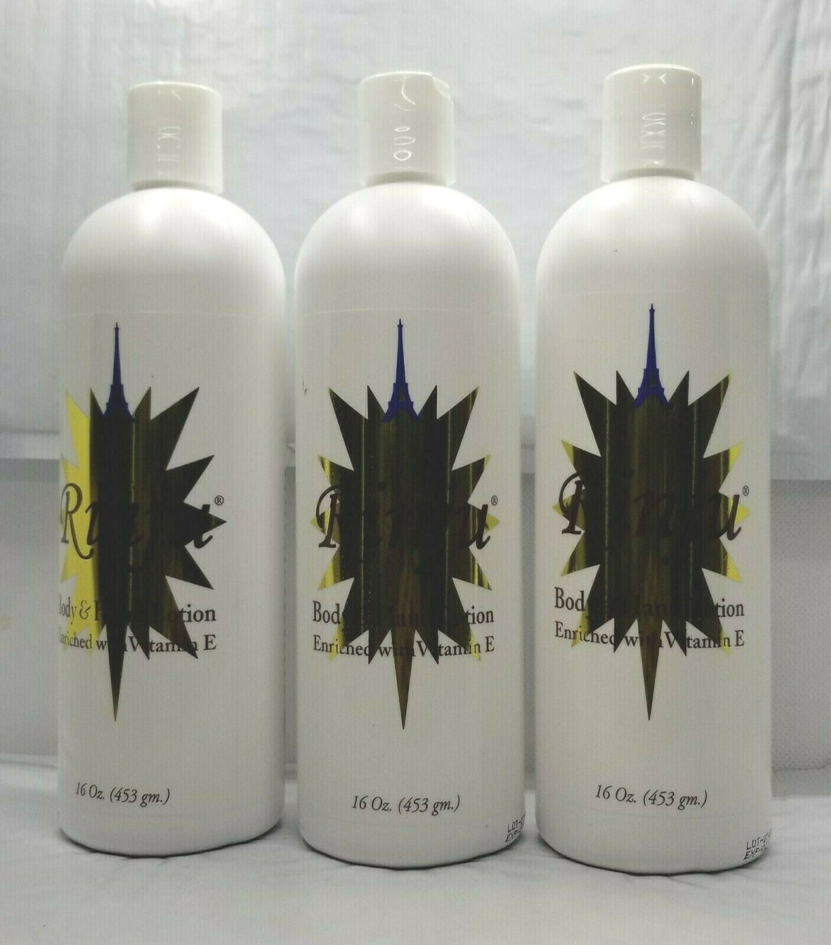 Body and Hand Lotion with Vitamin E - Pack of 3, 16 oz