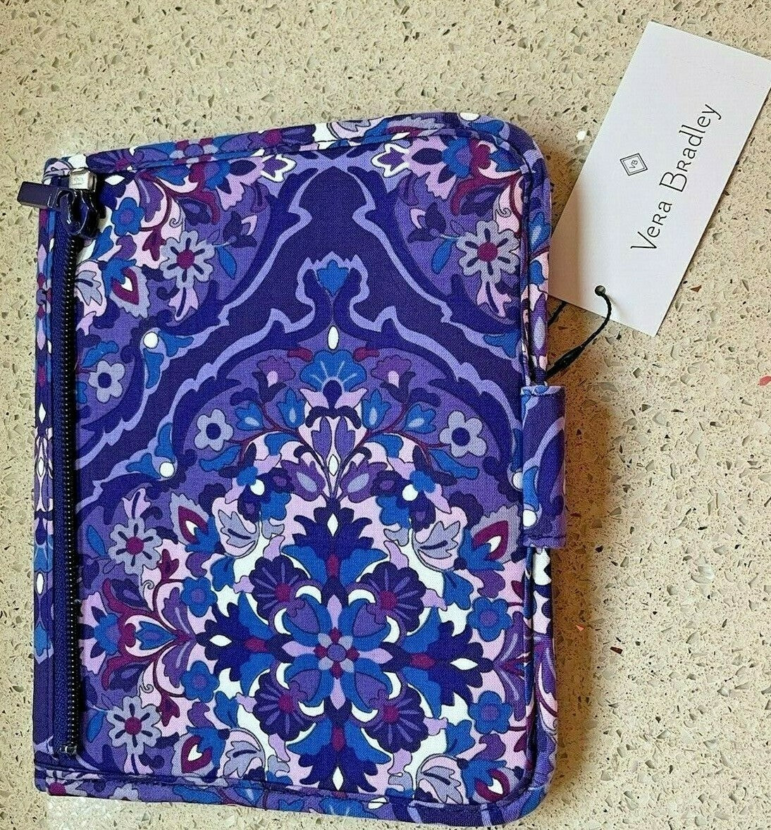 Vera Bradley Zip-In Brush Case in Regal Rosette - Travel & Makeup Organizer
