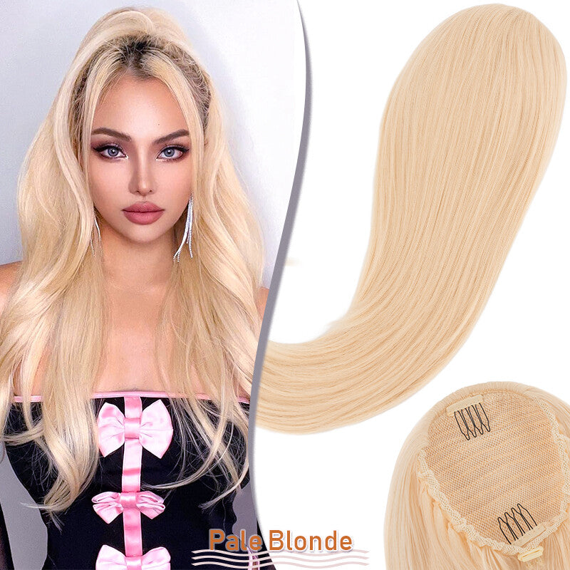 Drawstring Ponytail Hair Extension with Layered Wavy Texture - Thick & Natural-Looking