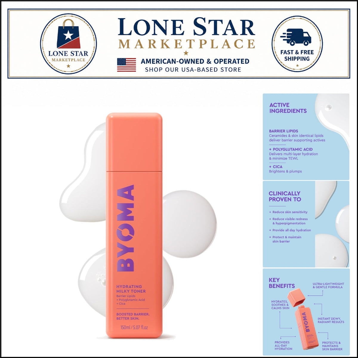 Gentle Hydrating Milky Toner for All Skin Types - 5.07 oz