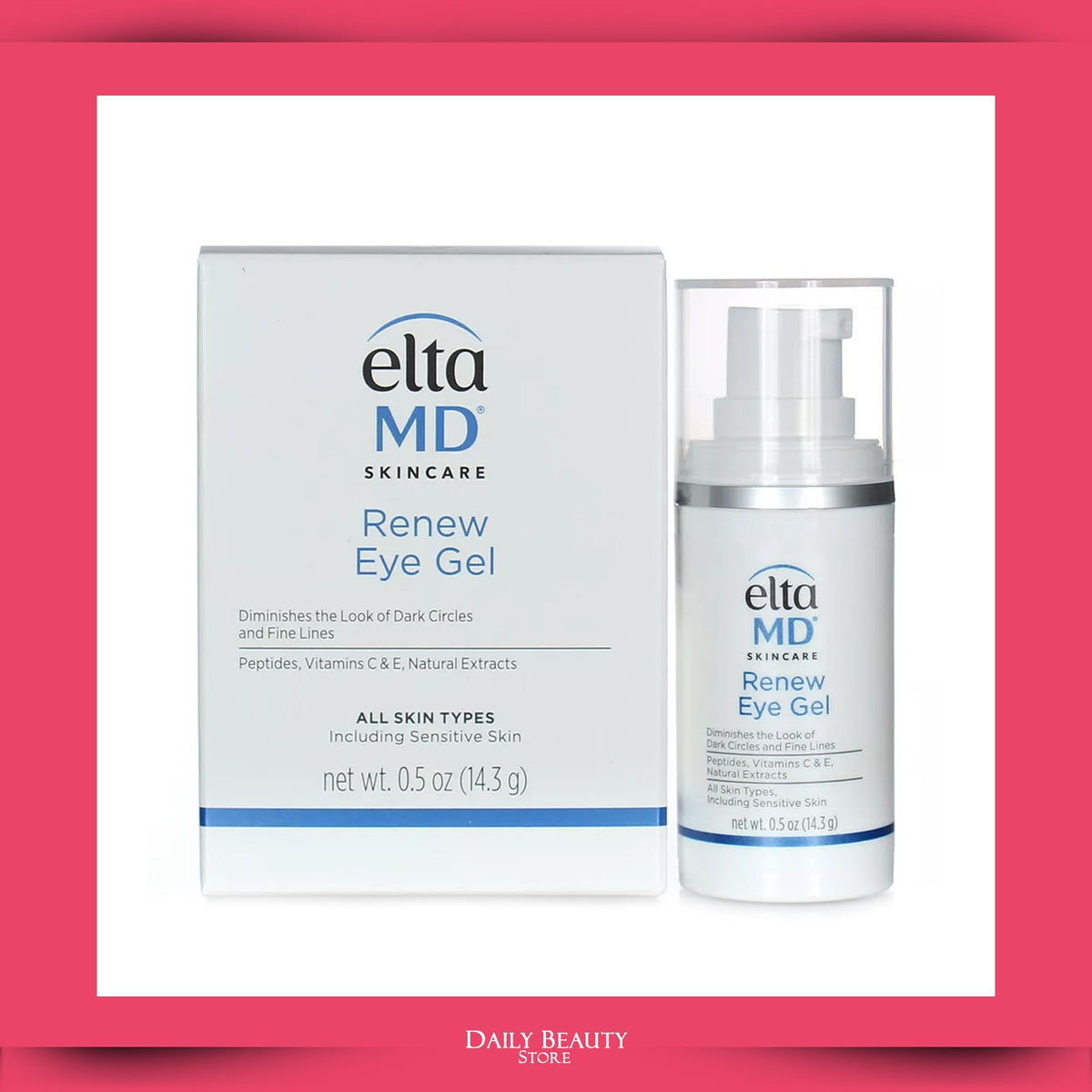 Elta MD Renew Eye Gel - Reduces Puffiness, Dark Circles & Fine Lines, 0.5oz