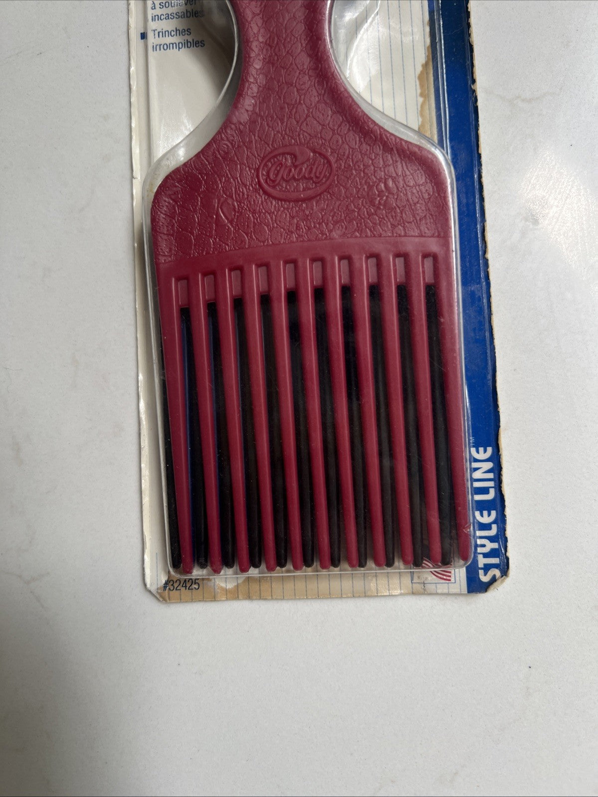 Vintage 1996 Goody Unbreakable Plastic Hair Lift Comb Pick Made in USA