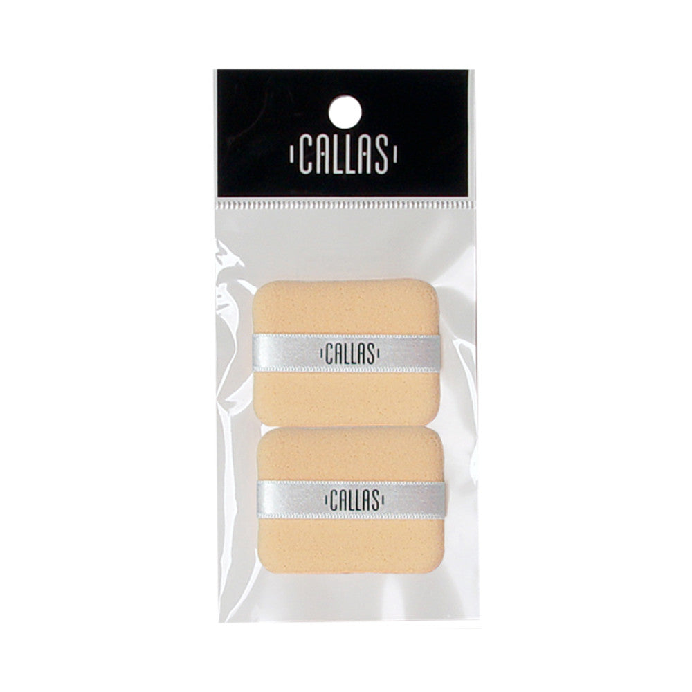 Callas Caron Square Puff 2pcs - Makeup Powder Puffs CMP-NO3