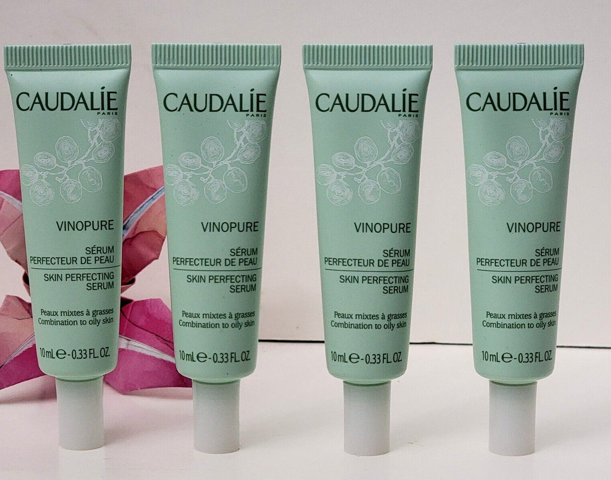 Caudalie Vinopure Skin Perfecting Serum 10ml Pack of 4 for Oily & Combination Skin