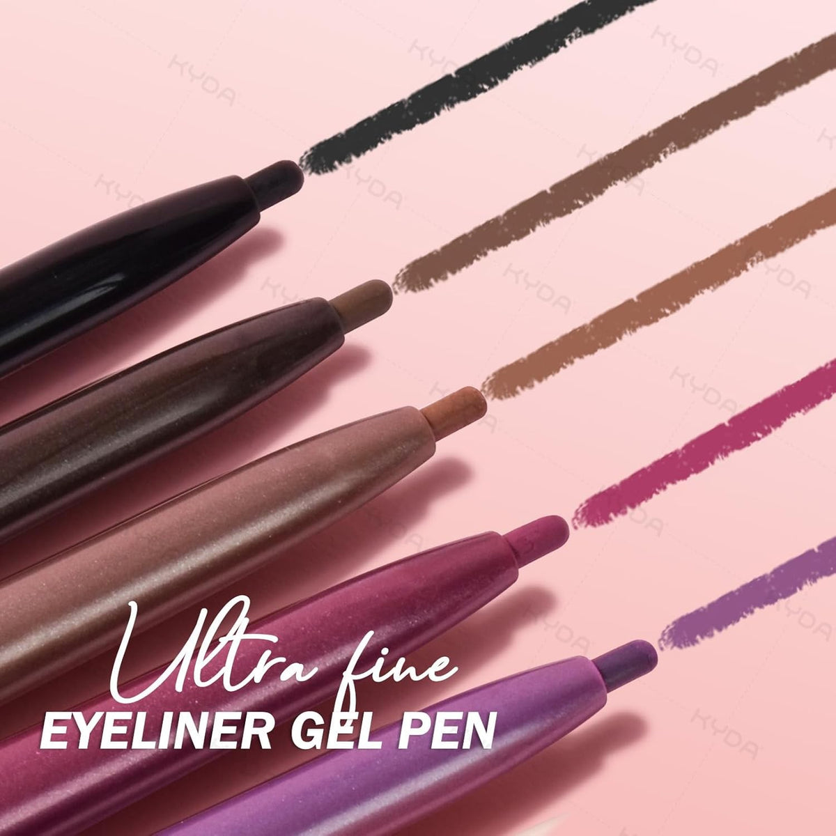 Light Brown Gel Eyeliner Pencil - Smooth Creamy #03, Matte Finish, Retractable