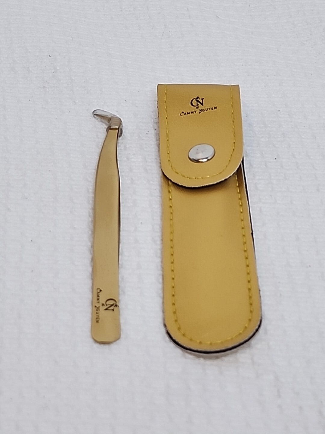 Gold Eyelash and Brow Tweezers - Professional Volume Precision Tool