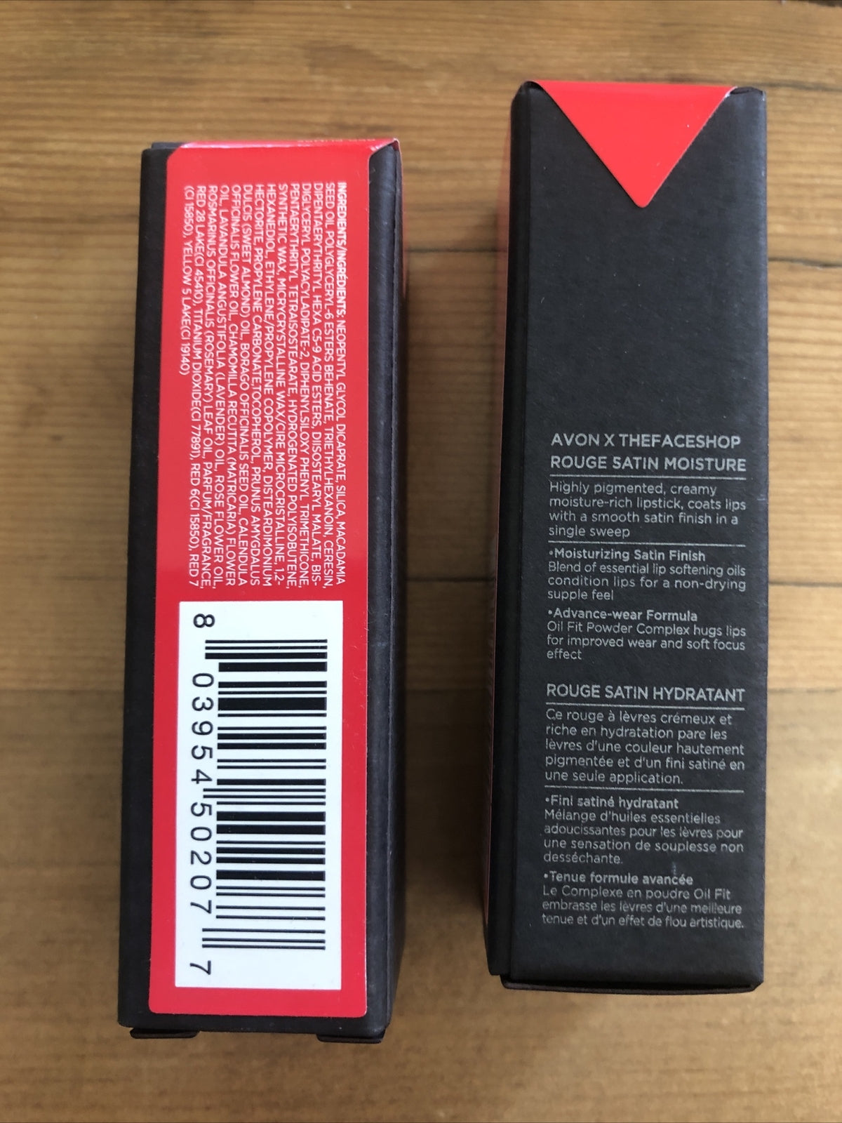 Avon Satin Moisture Lipstick - Red Pumps Lip Softening & Hydrating x 2
