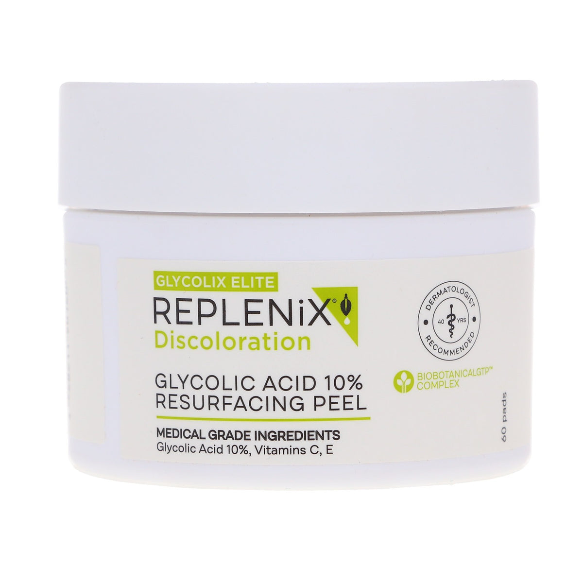 Glycolic Acid Resurfacing Peel Pads 10% - Brightening Skin Exfoliator, 60 Count