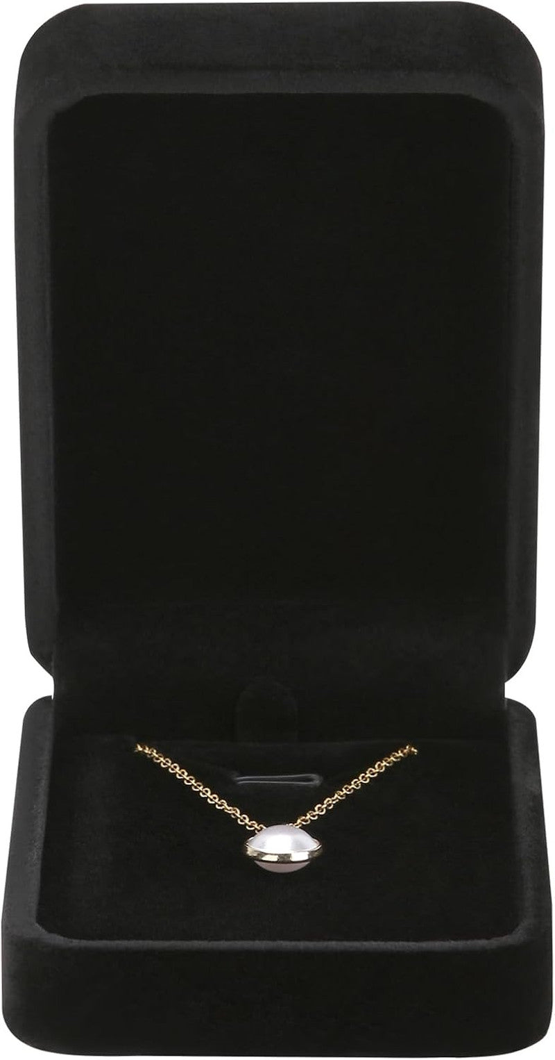 6 Pieces Velvet Jewelry Gift Boxes for Necklace Pendant Ring Earring Storage Set