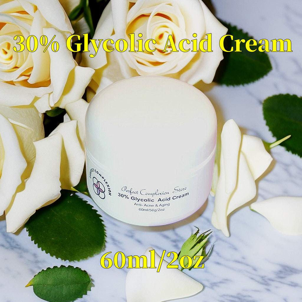 Glycolic Acid Face Cream for Acne and Scar Treatment - 10-70% Strength, 0.4oz