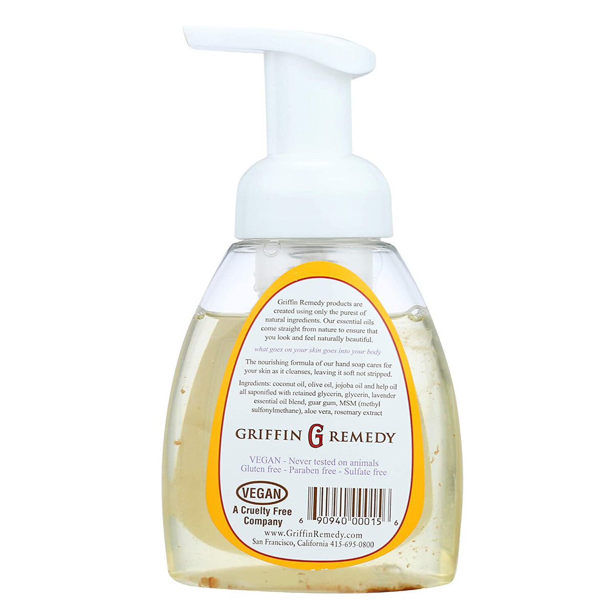 Lavender Foaming Hand Soap with MSM - Natural, Sulfate-Free, 8 oz