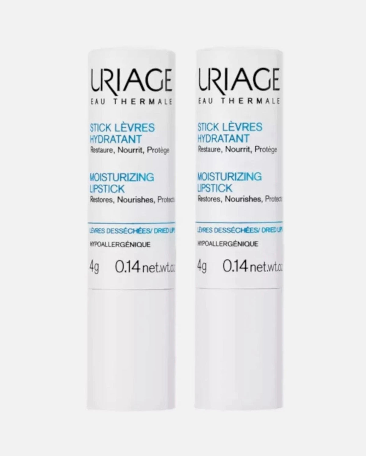 Moisturizing Lip Balm Set for Damaged Lips - 2 x 4g, Hypoallergenic, Water-Free, Exp 03/2028