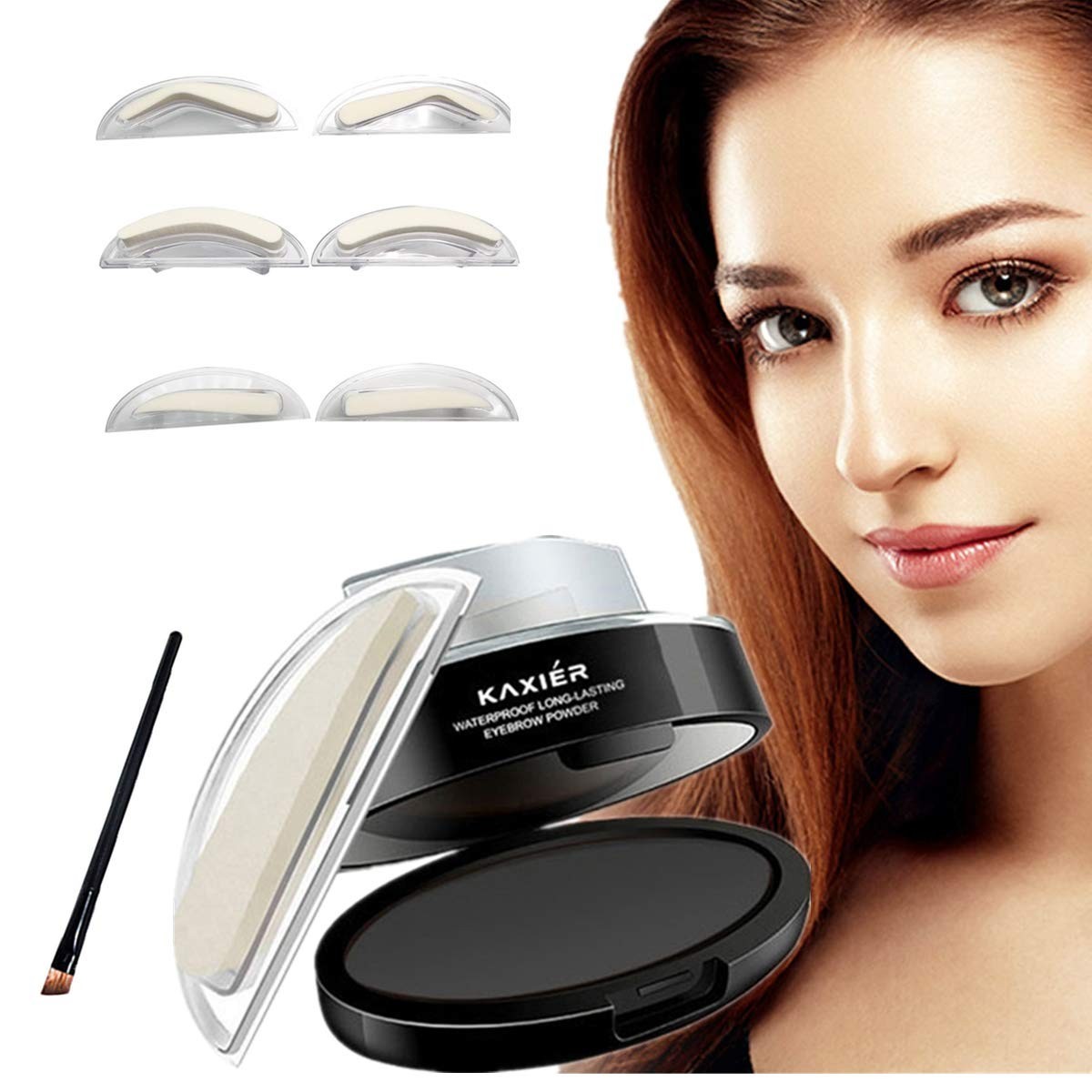 Dark Gray Eyebrow Stamp Kit for Natural, Flawless Makeup