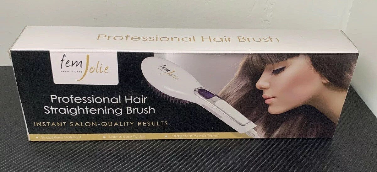 Electric Hair Straightener Brush 3-in-1 Digital Styling Tool for Hair - FemJolie