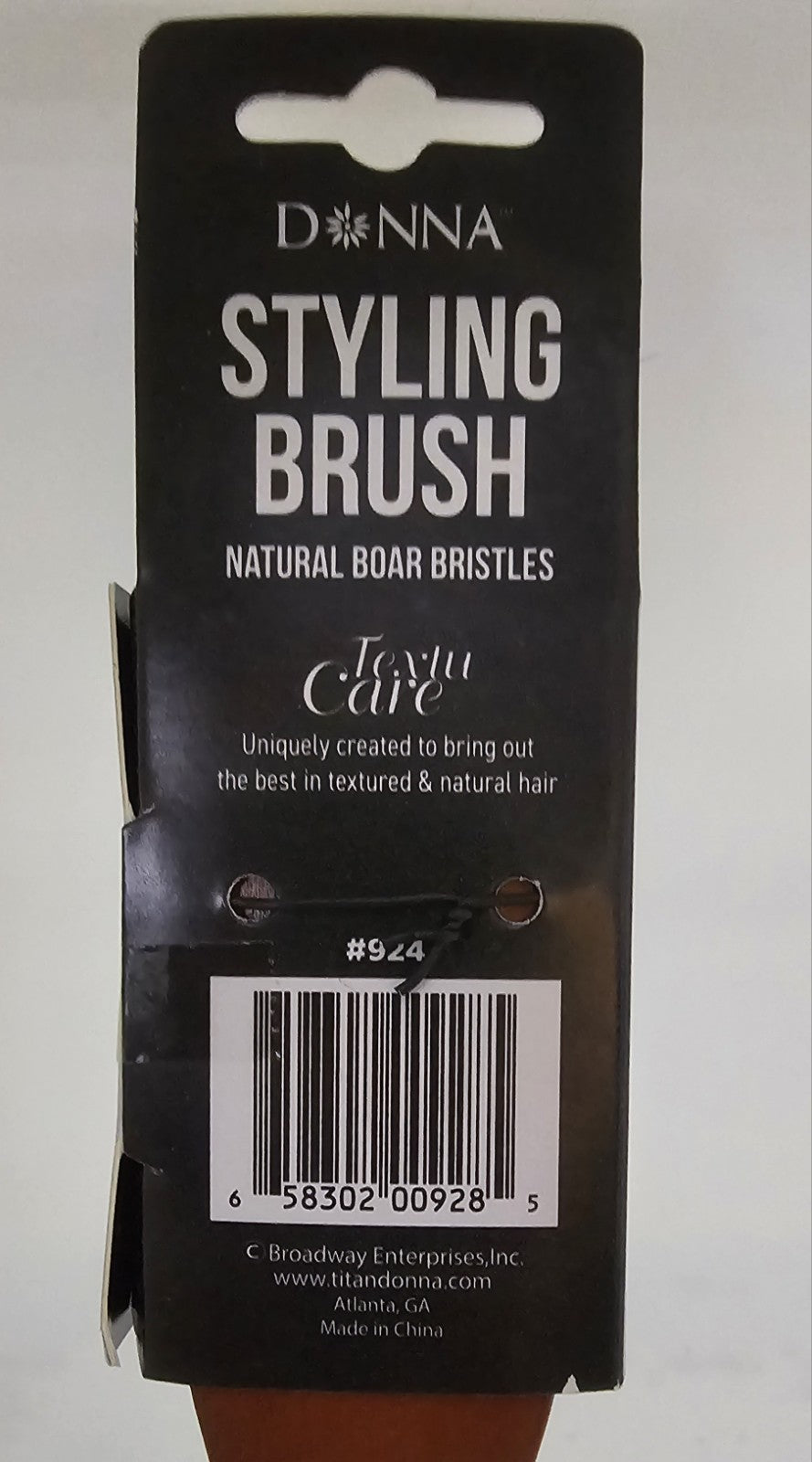 Boar Bristle Hair Brush - Narrow, Professional Styling Tool