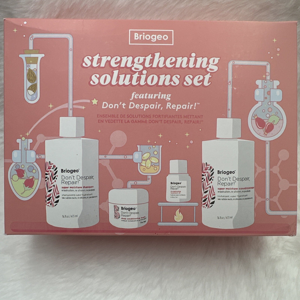 Briogeo Hair Strengthening Set - Repair & Nourish Damaged Hair - NIB