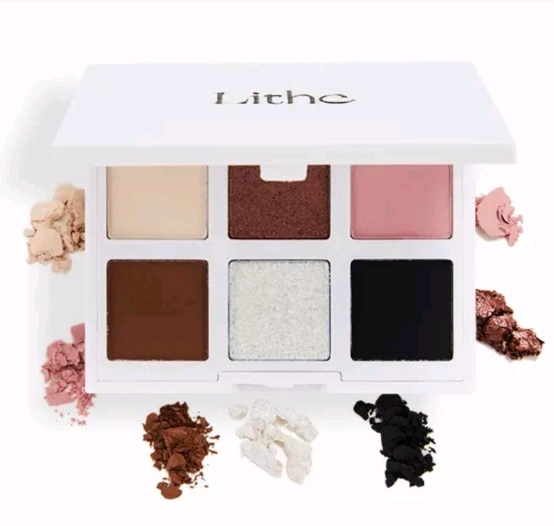 Eyeshadow Palette with 6 Colors - Neutral & Shimmer Shades for Makeup Artistry