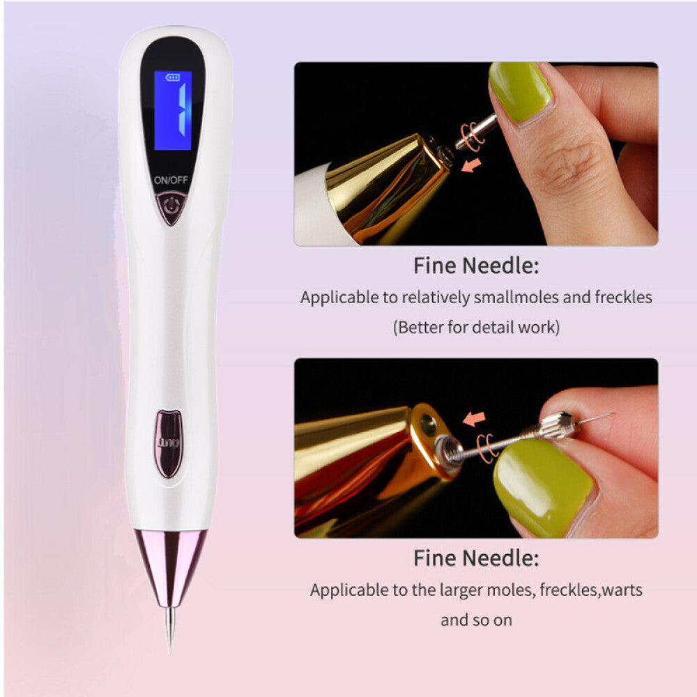 Skin Tag and Wart Removal Pen Kit with LCD Plasma Cauterizer - Multiple Settings