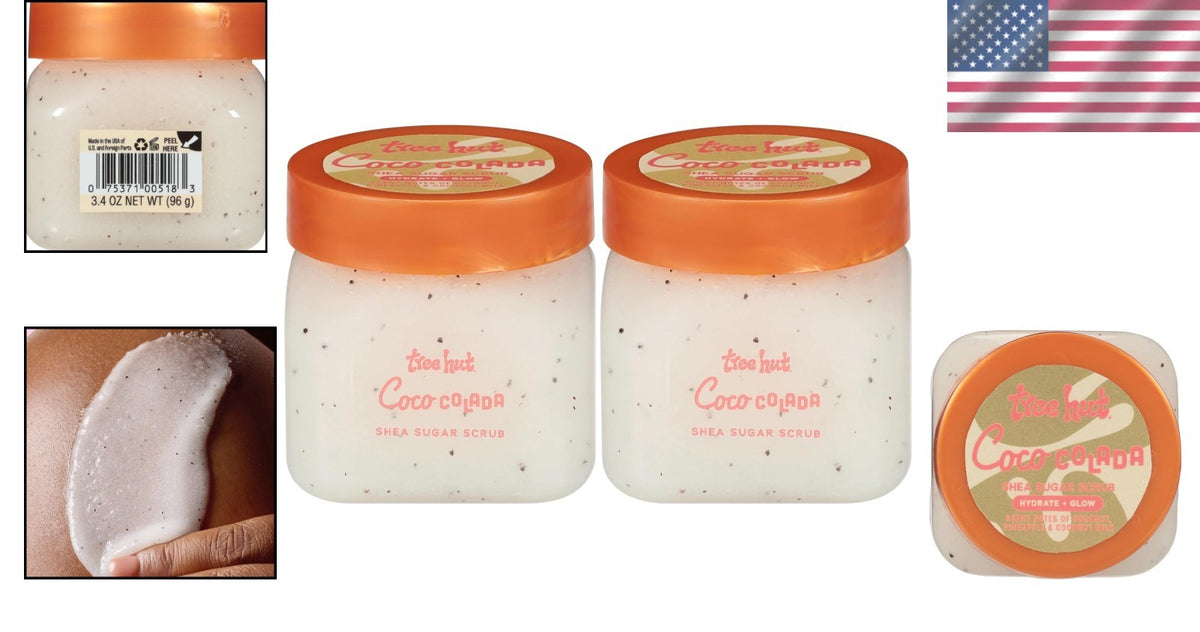Travel Size Coconut Sugar Body Scrub - Exfoliating Hydration 2-Pack