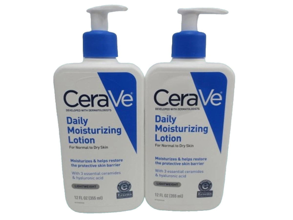 Daily Moisturizing Lotion for Normal to Dry Skin, 12 oz (2-Pack)