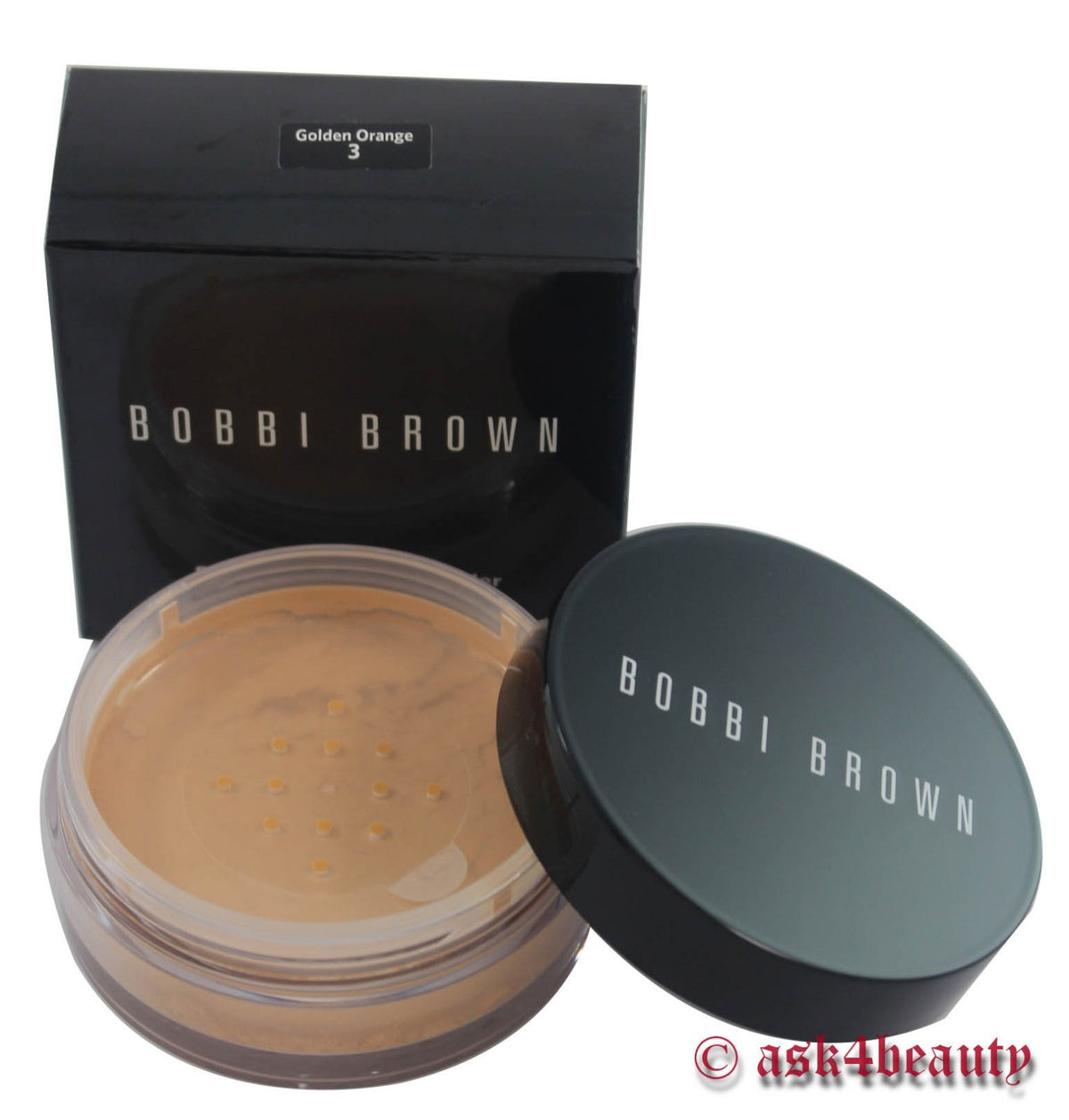 Loose Face Powder - Sheer Finish, Long-Lasting, 0.21oz - Golden Orange