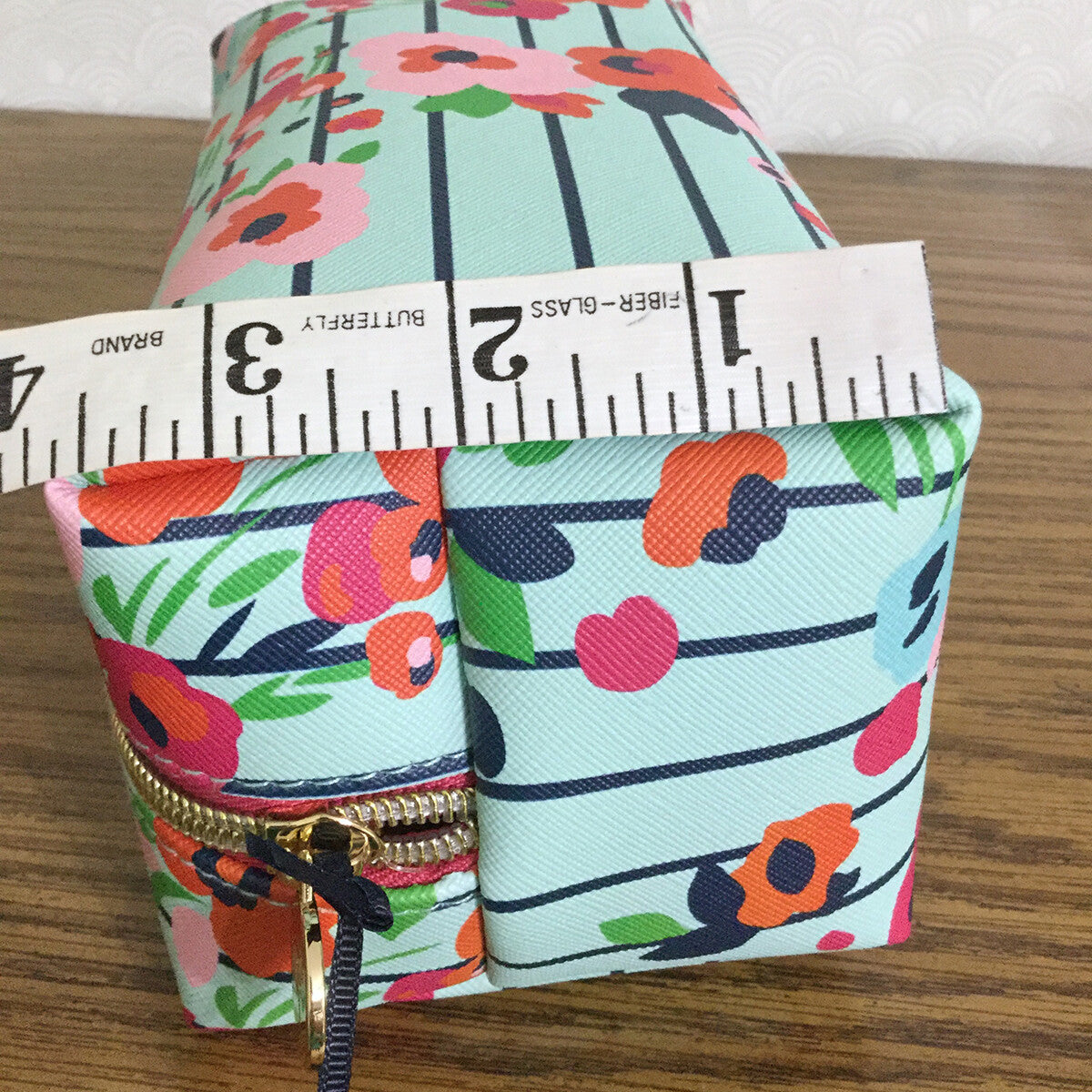 Dabney Lee Floral Stripe Cosmetic Bag – Travel Makeup & Toiletry Organizer