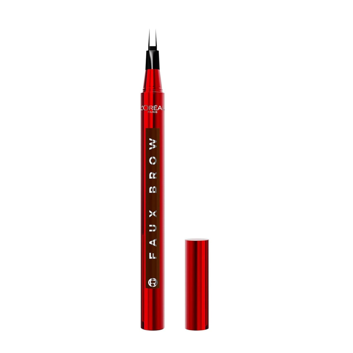 Hair-Like Eyebrow Filling Pen with Double-Brush Tip for Natural, Fuller Brows