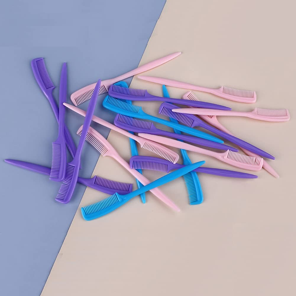 Disposable Eyelash and Eyebrow Comb Set 100 Pcs Portable Makeup Tools