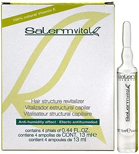 Salerm Cosmetics Hair Structure Revitalizer - 4 Phials, 0.44 fl oz Each