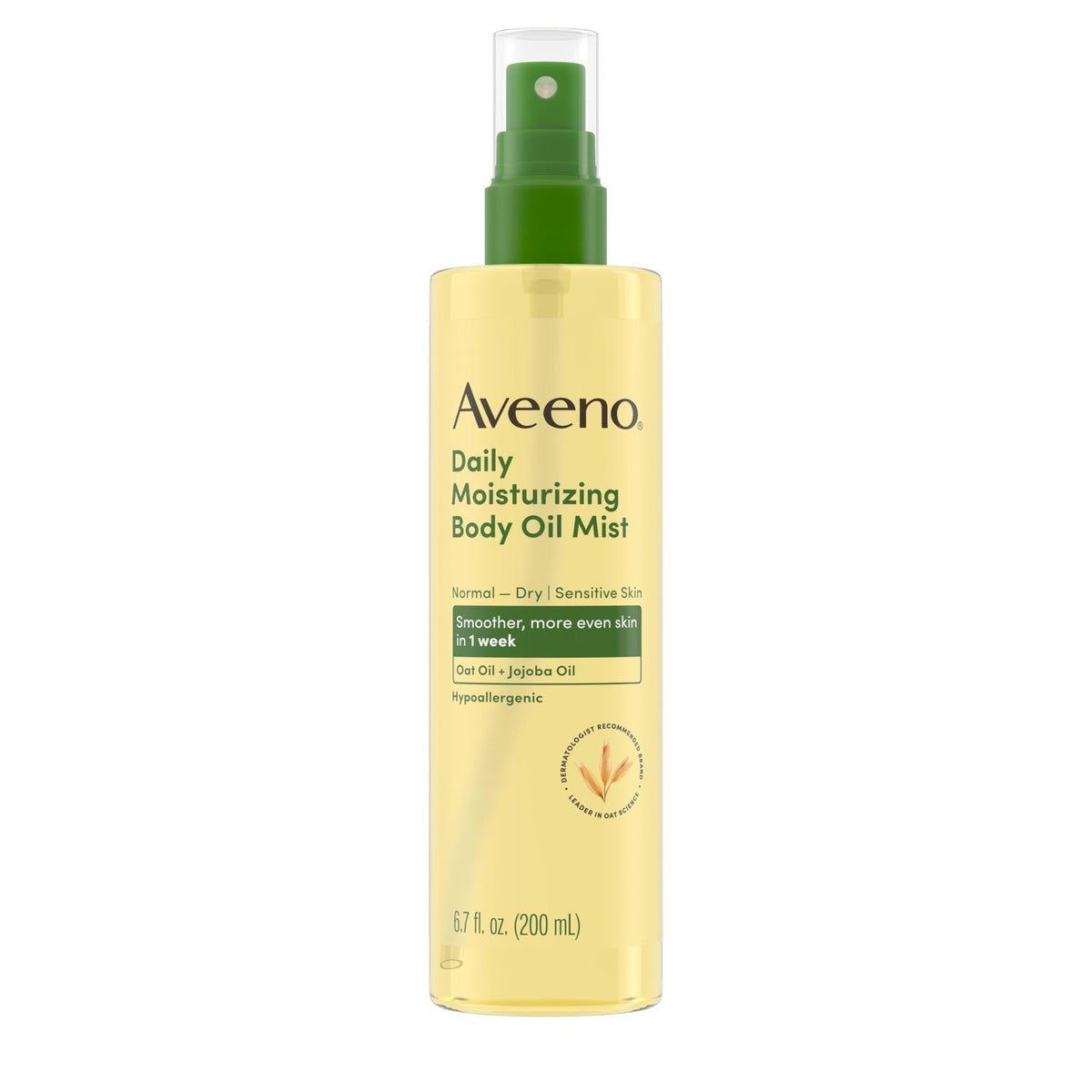 Dry Body Oil Mist with Oat & Jojoba Oil 6.7oz