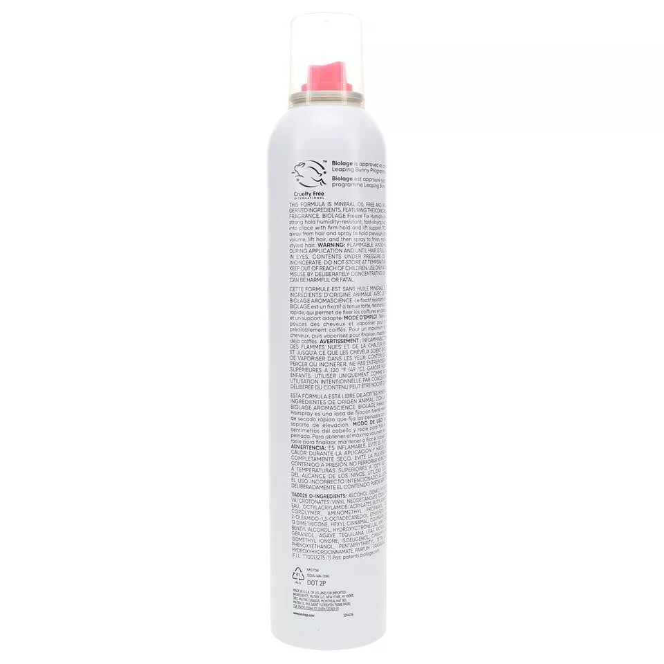 Matrix Biolage Freeze Fix Hair Spray 10 oz Humidity Resistant Strong Hold