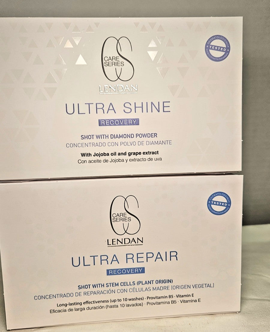 Hair Care Kit with 6 Ampoules for Ultra Recovery & Shine - 0.34 fl oz Each