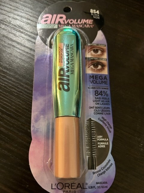 L'Oréal Paris Waterproof Mega Volume Mascara Black - New