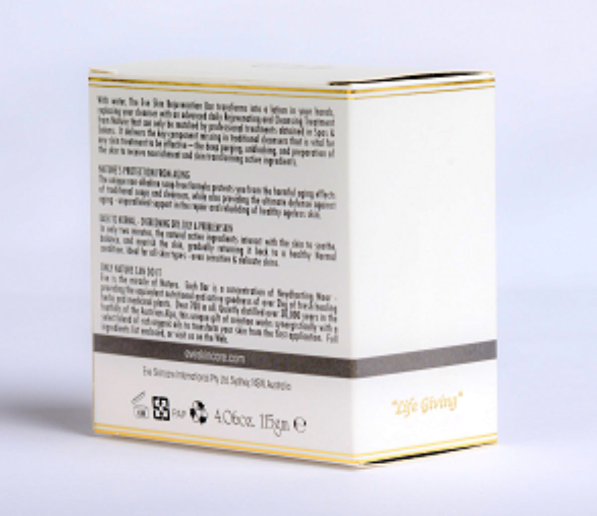 Travel Skincare Box with Skin Rejuvenation Bar - Natural, Soap-Free 4.06 oz
