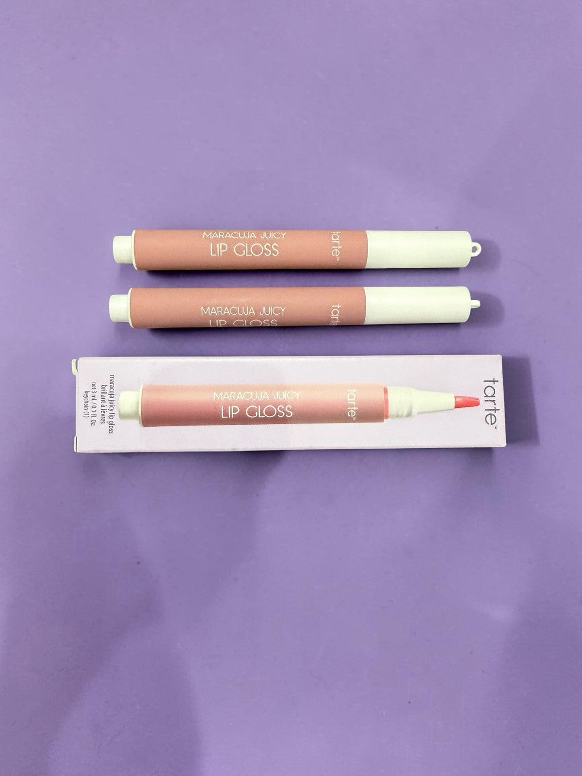 Tarte Maracuja Juicy Lip Gloss Key Chain Set - Melon Spritz Peptide Infused