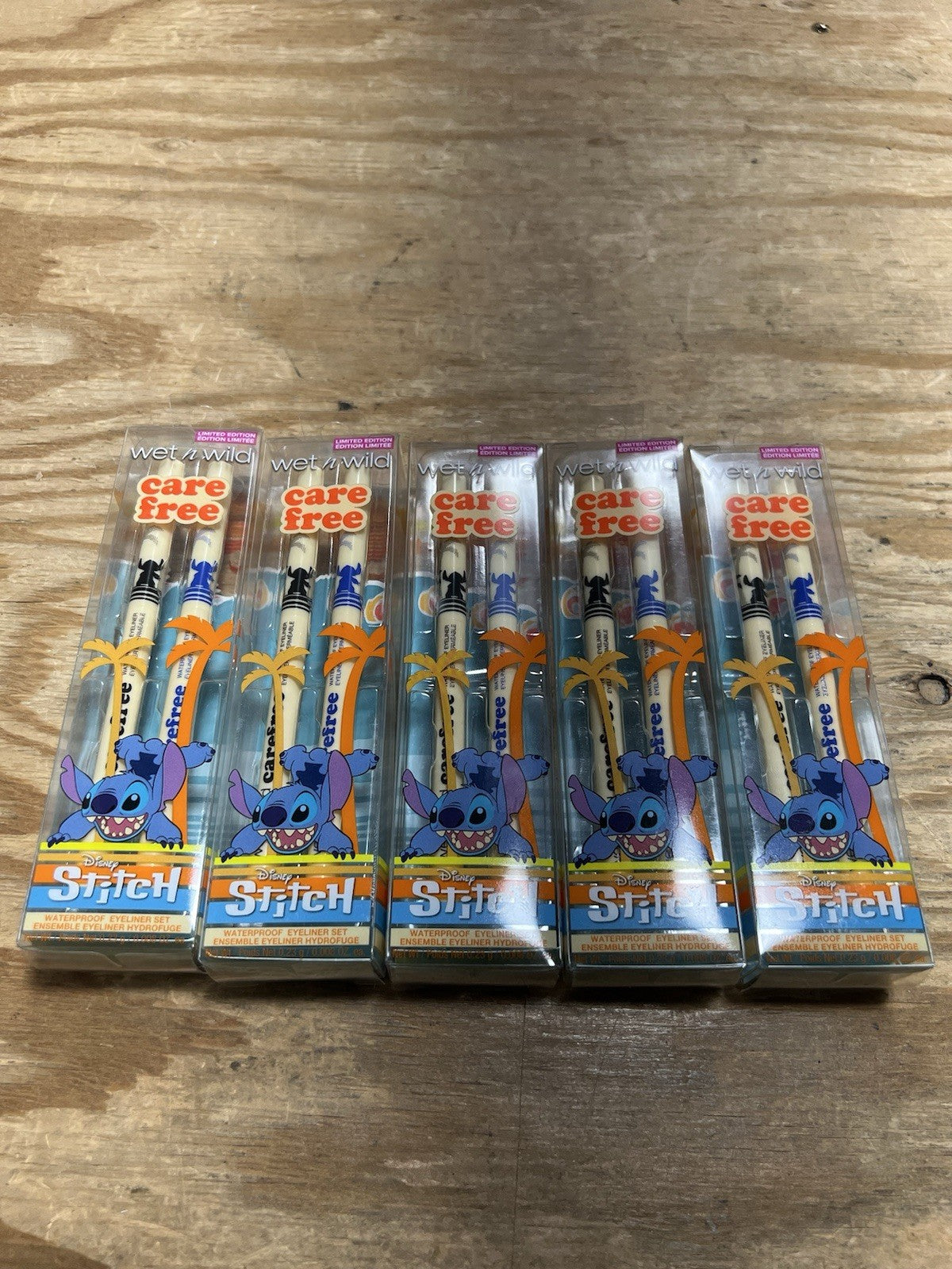Wet n Wild Lilo & Stitch Waterproof Eyeliner Set Black & Blue 5-Pack