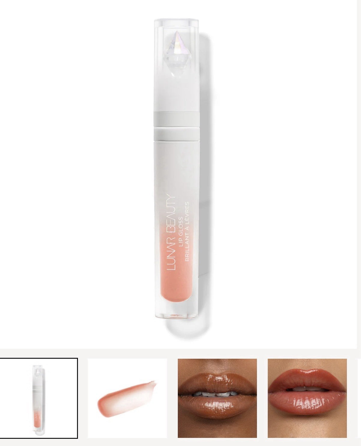 Lunar Beauty Dreamy Lip Gloss - Full Size 0.10 Oz, Moisturizing & Glossy