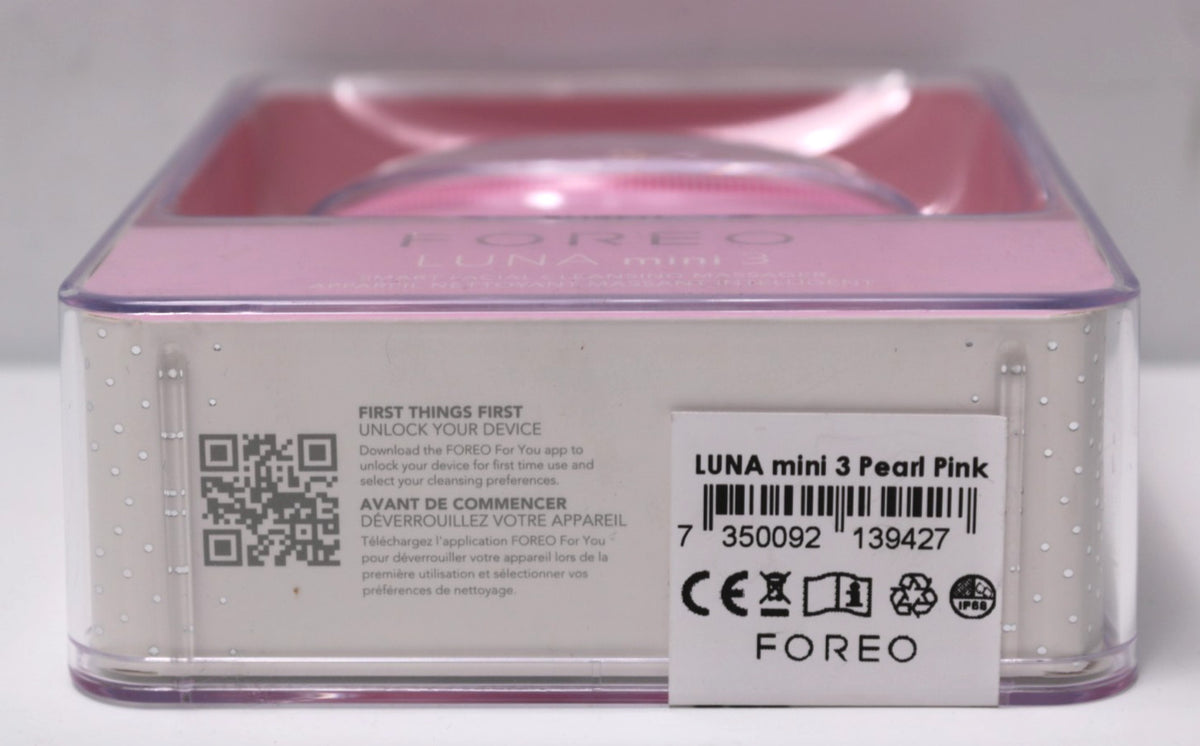 Foreo Luna Mini 3 Facial Cleansing Massager Pearl Pink - Smart Skin Care Device