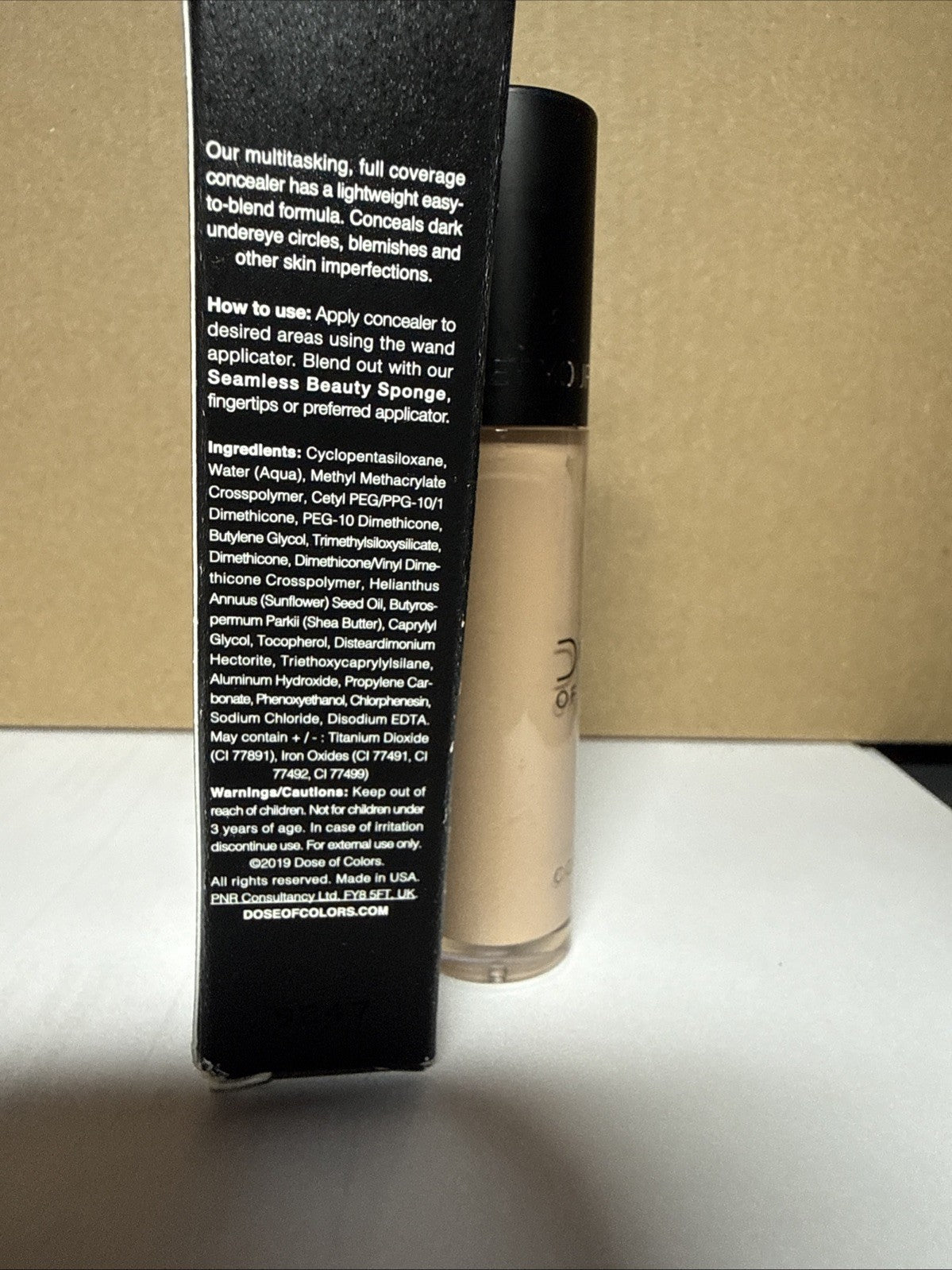 Full Coverage Concealer Medium Tan 0.25 Oz - Flawless Face Makeup