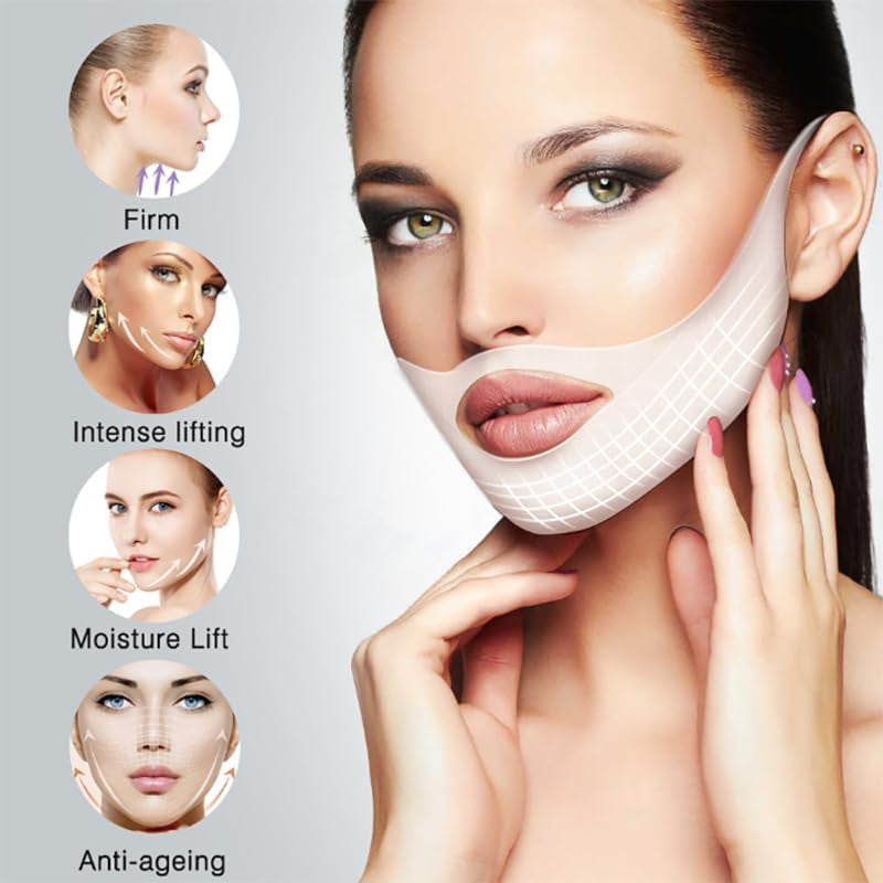 Chin Lifting Mask - Double Chin & Jawline Firming Treatment