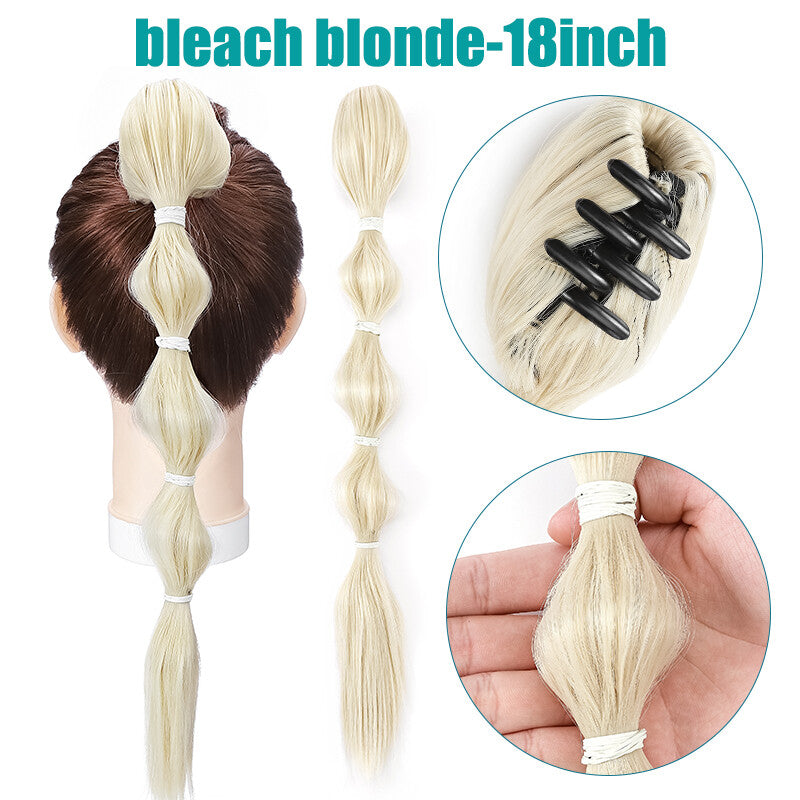 Extra Thick 12-Inch Clip-In Ponytail Hair Extension - Natural & Wavy