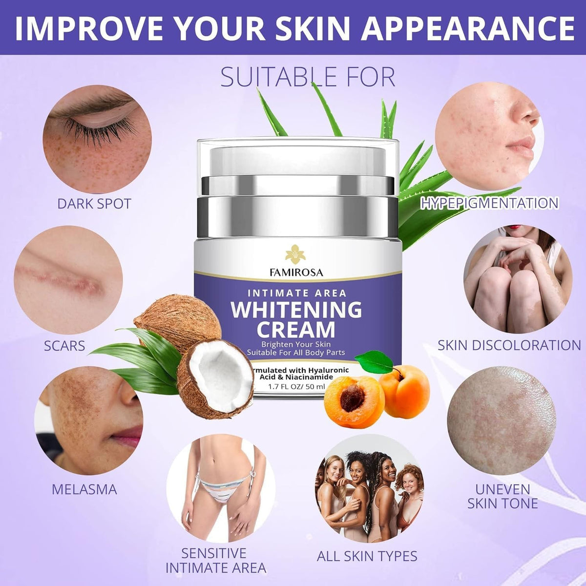Dark Spot Corrector Cream for Intimate & Delicate Areas - 2 Pack