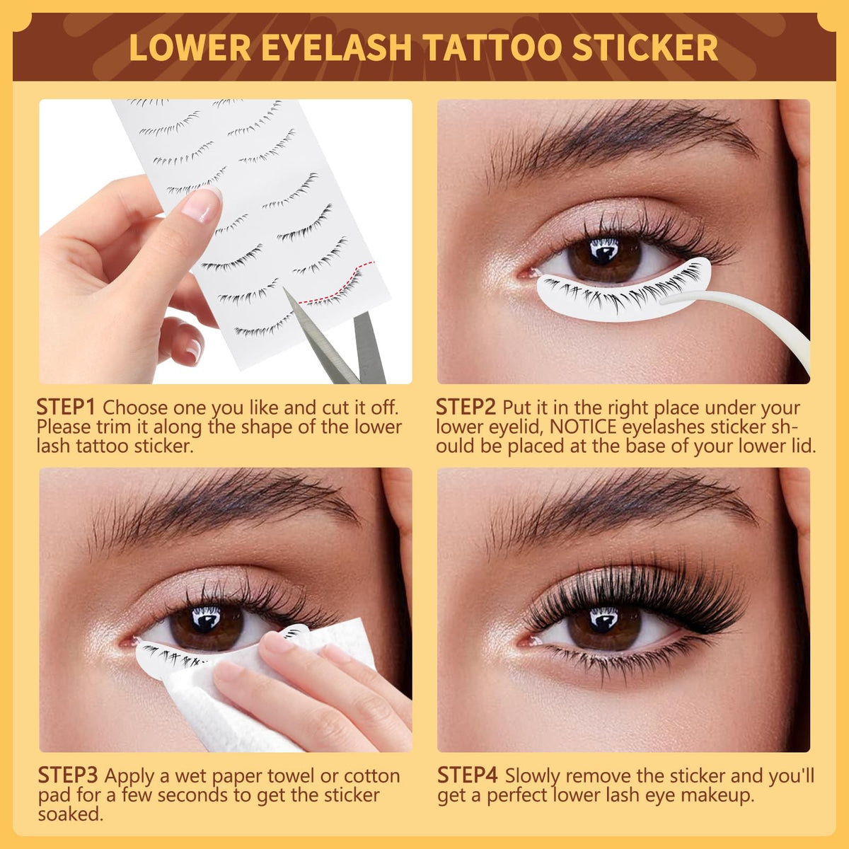 Magnetic Eyelashes Kit Reusable 2 Pairs No Glue Natural Look Easy to Apply