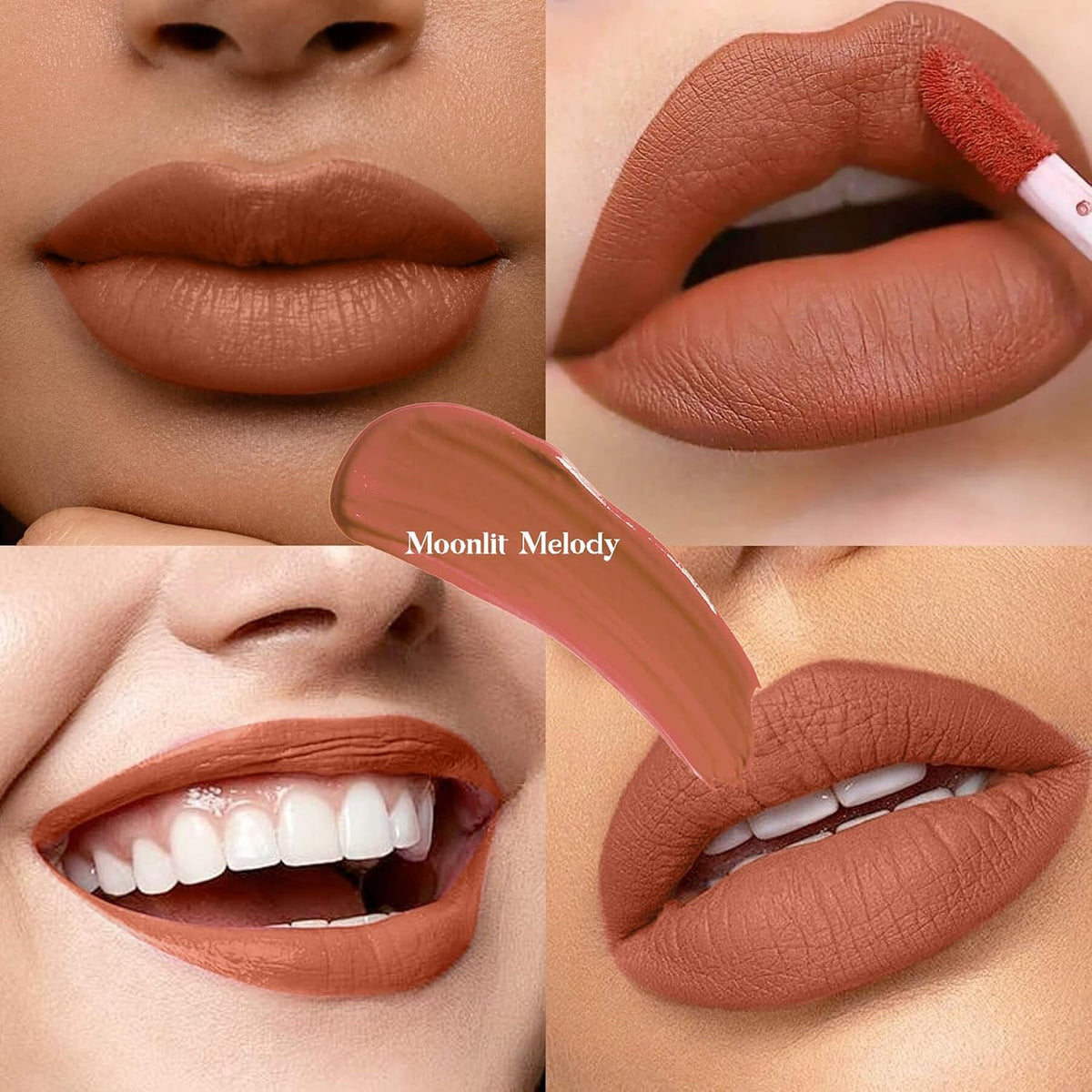 Caramel Nude Matte Liquid Lipstick - Long Lasting, Transferproof & Vegan