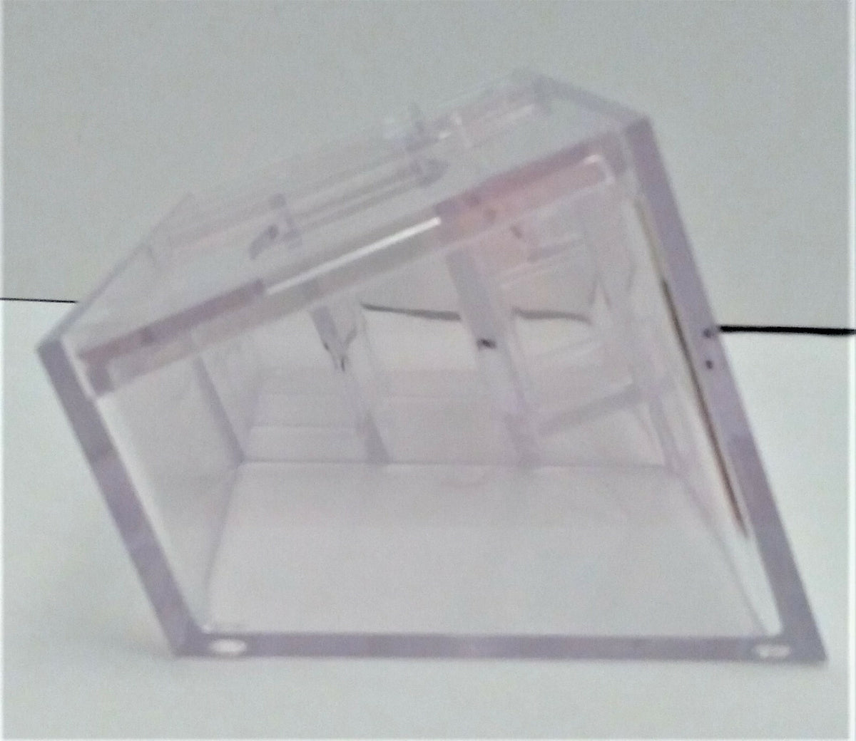 Vintage Clear Acrylic Organizer for Eyeliner Lipliner & Sticks with Sharpeners