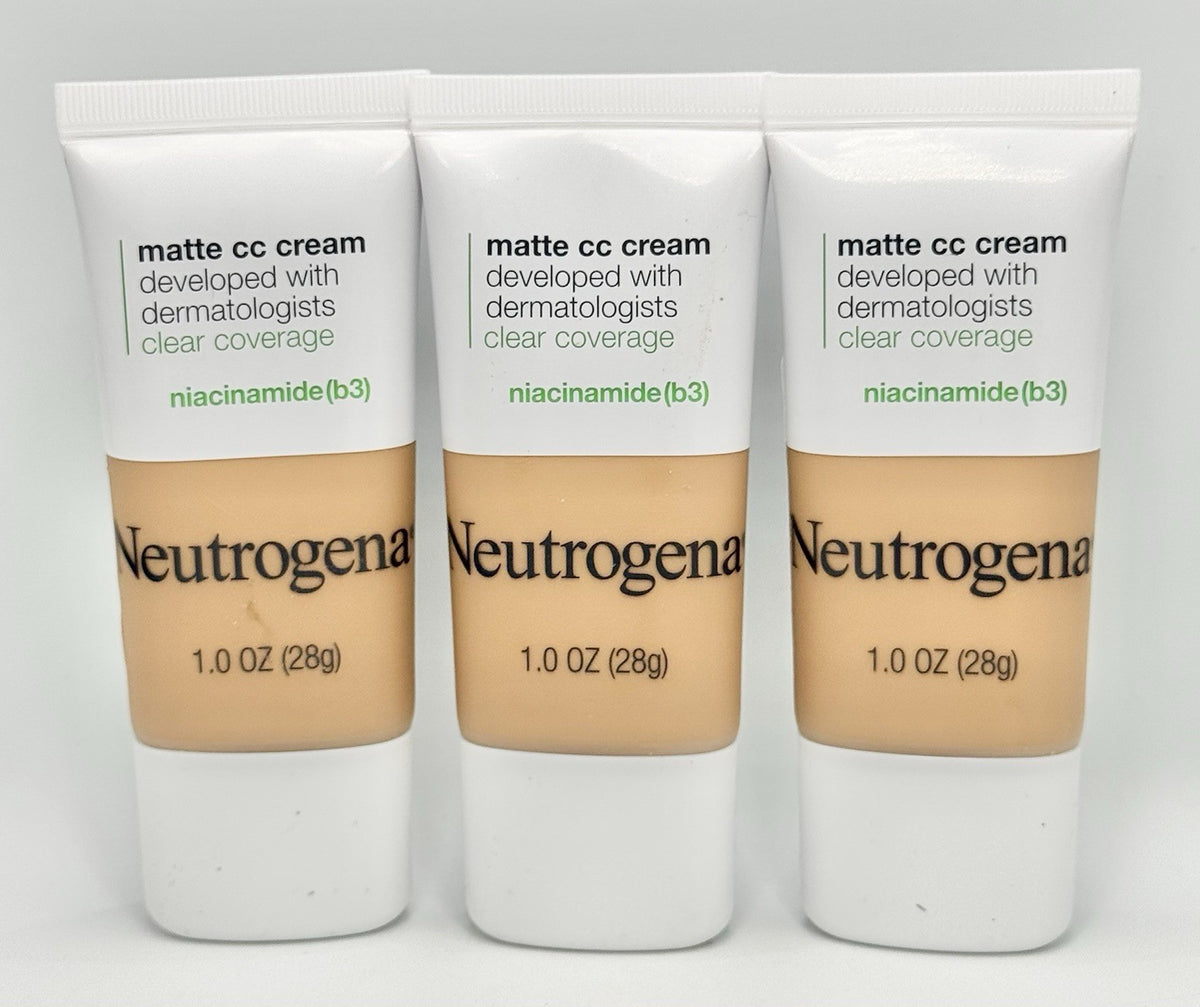 Neutrogena Flawless Matte CC Cream - Toast - 3 Pack, 1 oz Each, Full Size